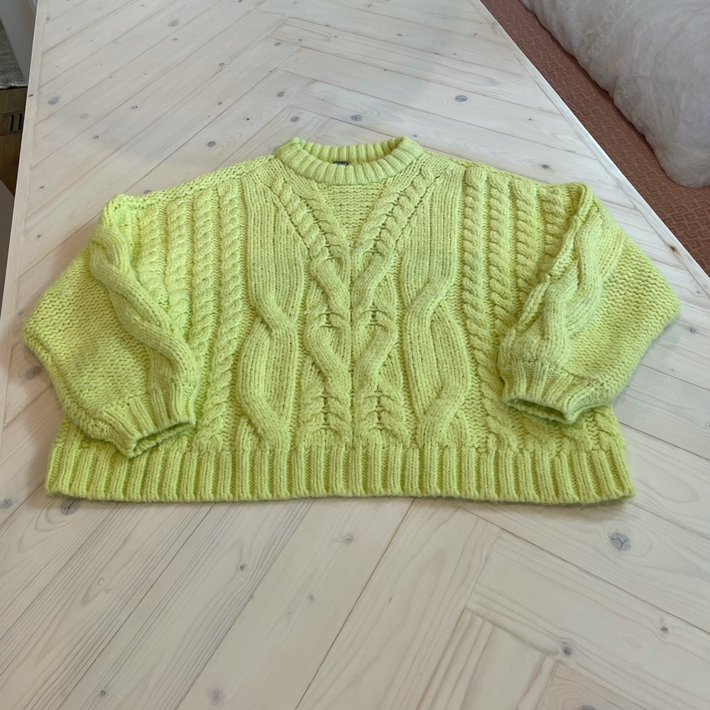 Aerie Chunky Cable Knit Sweater